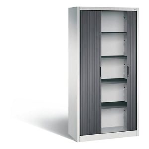 C+P Rollladenschrank Omnispace, H1980B1000T420 mm, Lichtgrau/Schwarzgrau C+P Rollladenschrank Omnispace, H1980B1000T420 mm, Lichtgrau/Schwarzgrau