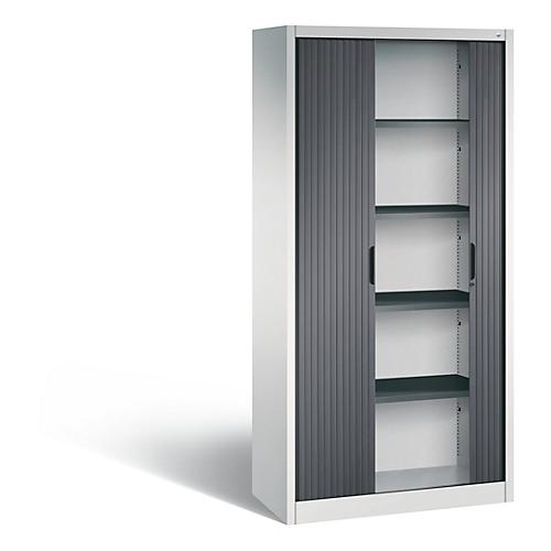 C+P Rollladenschrank Omnispace, H1980B1000T420 mm, Lichtgrau/Schwarzgrau