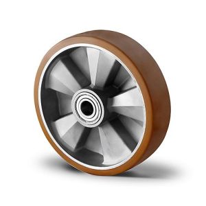 CASCOO Einbaurad BAU5, mit Rad-ø 200 mm x B 50 mm, Aluminium-Felge, Polyurethan-Lauffläche, braun, Doppelkugellager, bis 800 kg CASCOO Einbaurad BAU5, mit Rad-ø 200 mm x B 50 mm, Aluminium-Felge, Polyurethan-Lauffläche, braun, Doppelkugellager, bis 800 kg