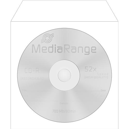 CD-/DVD-Papierhüllen, wiederverschließbar, Sichtfenster, weiß, 50 Stück