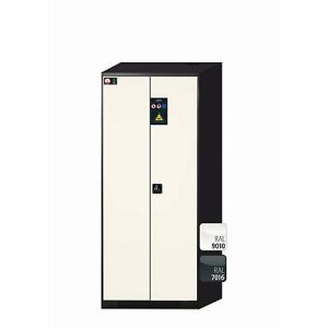 Chemikalienschrank asecos CS-CLASSIC, Flügeltüren, Front Reinweiß, B 810 x T 520 x H 1950 mm Chemikalienschrank asecos CS-CLASSIC, Flügeltüren, Front Reinweiß, B 810 x T 520 x H 1950 mm