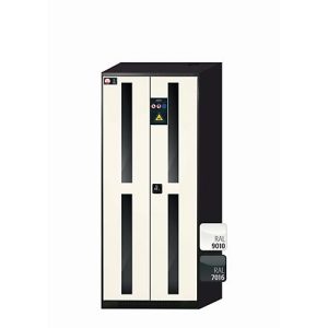 Chemikalienschrank asecos CS-CLASSIC-G, Flügeltüren mit Glasausschnitt, Front Reinweiß, B 810 x T 520 x H 1950 mm Chemikalienschrank asecos CS-CLASSIC-G, Flügeltüren mit Glasausschnitt, Front Reinweiß, B 810 x T 520 x H 1950 mm