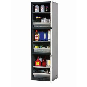 Chemikalienschrank asecos CS-CLASSIC-MultiRisk, Flügeltüren, Front Reinweiß, B 545 x T 520 x H 1950 mm Chemikalienschrank asecos CS-CLASSIC-MultiRisk, Flügeltüren, Front Reinweiß, B 545 x T 520 x H 1950 mm