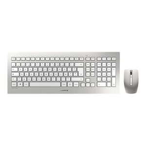 CHERRY DW 8000 – Tastatur-und-Maus-Set – kabellos – RF, 2.4 GHz – Französisch – weiß, Silber CHERRY DW 8000 – Tastatur-und-Maus-Set – kabellos – RF, 2.4 GHz – Französisch – weiß, Silber