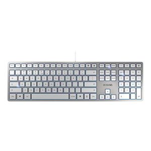 CHERRY KC 6000 SLIM – Tastatur – USB – USA – Tastenschalter: CHERRY SX – Silber CHERRY KC 6000 SLIM – Tastatur – USB – USA – Tastenschalter: CHERRY SX – Silber