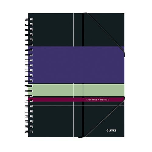 Collegeblock Leitz Executive, Spiralbindung, 80 Blatt, DIN A4, FSC zertifiziertes Papier, kariert