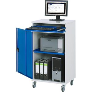 Computer-Schrank Typ 650-M60, B 650 x T 520 x H 1060 mm, mobil Computer-Schrank Typ 650-M60, B 650 x T 520 x H 1060 mm, mobil