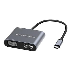 Conceptronic DONN16G – Dockingstation – USB-C 3.2 Gen 1 – HDMI, VGA Conceptronic DONN16G – Dockingstation – USB-C 3.2 Gen 1 – HDMI, VGA