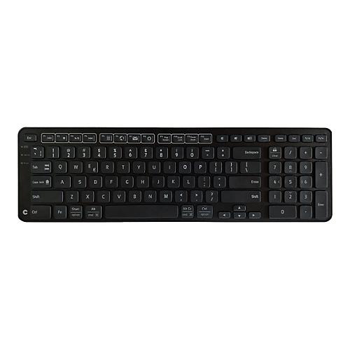 Contour Balance - Tastatur - kabellos - USB, 2.4 GHz - USA - Schwarz