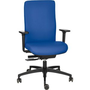 Dauphin Bürostuhl SHAPE ECONOMY 2 COMFORT, Synchronmechanik, mit Armlehnen, flexible Rückenlehne, blau Dauphin Bürostuhl SHAPE ECONOMY 2 COMFORT, Synchronmechanik, mit Armlehnen, flexible Rückenlehne, blau