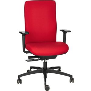 Dauphin Bürostuhl SHAPE ECONOMY 2 COMFORT, Synchronmechanik, mit Armlehnen, flexible Rückenlehne, rot Dauphin Bürostuhl SHAPE ECONOMY 2 COMFORT, Synchronmechanik, mit Armlehnen, flexible Rückenlehne, rot