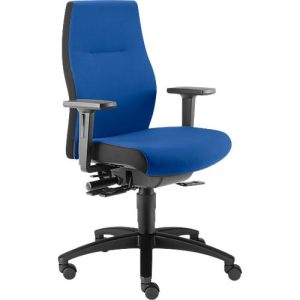 Dauphin Bürostuhl SHAPE XTL, Synchronmechanik , mit Armlehnen, Sitzzeit 8+ Stunden, mit Universalrollen, blau Dauphin Bürostuhl SHAPE XTL, Synchronmechanik , mit Armlehnen, Sitzzeit 8+ Stunden, mit Universalrollen, blau