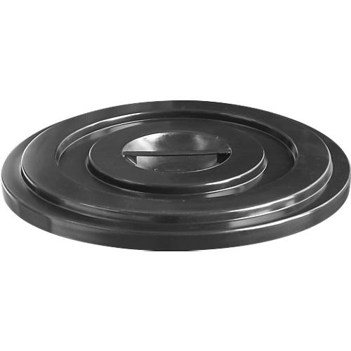 Deckel aus HDPE, 100 Liter, schwarz