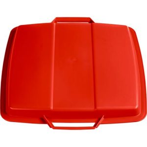 Deckel für Abfallbehälter 90 Liter, rot Deckel für Abfallbehälter 90 Liter, rot