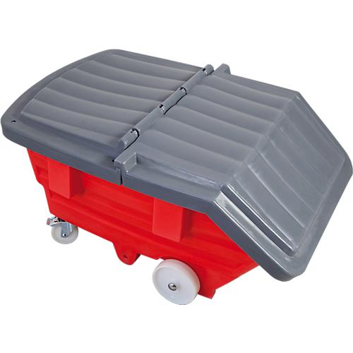 Deckel für asecos Kippwagen und Kippbehälter 500 l, Polyethylen, grau