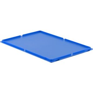 Deckel, für Kasten im EURO-Maß der Serie MF und LTF, ohne Haken, blau Deckel, für Kasten im EURO-Maß der Serie MF und LTF, ohne Haken, blau