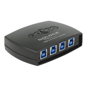 Delock USB 3.0 Sharing Switch 4 – 1 – USB-Umschalter für die gemeinsame Nutzung von Peripheriegeräten – 4 Anschlüsse Delock USB 3.0 Sharing Switch 4 – 1 – USB-Umschalter für die gemeinsame Nutzung von Peripheriegeräten – 4 Anschlüsse