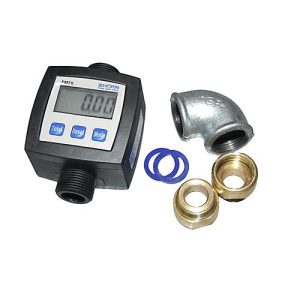 Digitaler Zähler FMT II für Bauer Kraftstoff-Tanks MT-E, mit 2 Drehverschraubungen, Summierspeicher