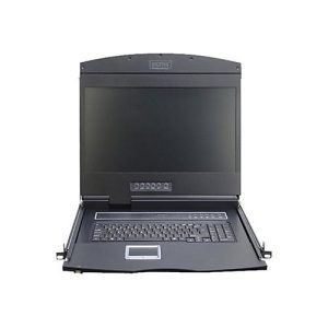 Digitus Professional DS-72211-4GE – KVM-Konsole mit KVM-Switch – 8 Anschlüsse – Deutsch – 48.3 cm (19′) – Rack Digitus Professional DS-72211-4GE – KVM-Konsole mit KVM-Switch – 8 Anschlüsse – Deutsch – 48.3 cm (19′) – Rack