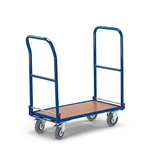 Doppelstirnwandwagen mit 2 Klappbügeln, 720 x 450 mm