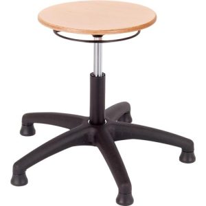 Drehhocker ASSISTENT, mit Gleitern, Sitz Buche Drehhocker ASSISTENT, mit Gleitern, Sitz Buche