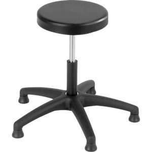 Drehhocker ASSISTENT, mit Gleitern, Sitz PU-Schaum Drehhocker ASSISTENT, mit Gleitern, Sitz PU-Schaum