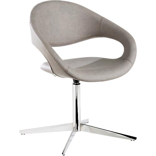 Drehsessel SAMBA, belastbar bis 200 kg, Sessel, grau