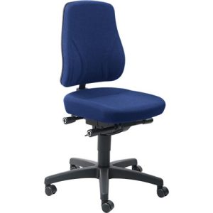 Drehstuhl All-In-One Trend 9633, mit Rollen, Stoffpolster, Duotec blau Drehstuhl All-In-One Trend 9633, mit Rollen, Stoffpolster, Duotec blau