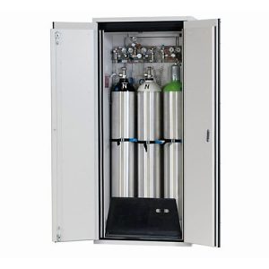 Druckgasflaschenschrank G-ULTIMATE-90 Standard, Doppelflügeltür, 3x 50 l Flaschen, B 898 x T 615 x H 2050 mm Druckgasflaschenschrank G-ULTIMATE-90 Standard, Doppelflügeltür, 3x 50 l Flaschen, B 898 x T 615 x H 2050 mm