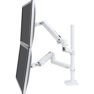 Dual Monitorarm Ergotron LX 45-509-216, für 2 Monitore bis 40′, bis 20 kg, höhenverstellbar, neig-, dreh- & schwenkbar, Aluminium & Stahl, weiß Dual Monitorarm Ergotron LX 45-509-216, für 2 Monitore bis 40′, bis 20 kg, höhenverstellbar, neig-, dreh- & schwenkbar, Aluminium & Stahl, weiß