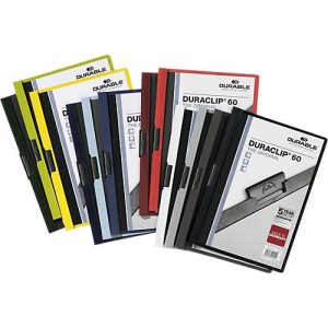 Durable Klemmmappen Duraclip, DIN A4, Kunststoff, mit Clip, sortiert Durable Klemmmappen Duraclip, DIN A4, Kunststoff, mit Clip, sortiert
