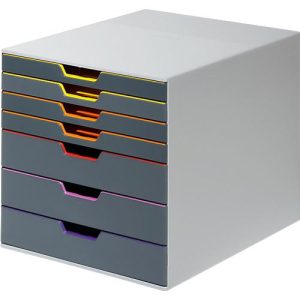 Durable Schubladenbox Varicolor, 7 Schübe (3 hohe und 4 flache), DIN C4 Durable Schubladenbox Varicolor, 7 Schübe (3 hohe und 4 flache), DIN C4