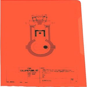 Durable Sichthülle Business, DIN A4, glatt, 50 Stück, rot Durable Sichthülle Business, DIN A4, glatt, 50 Stück, rot