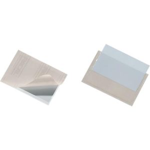 Durable Visitenkartenhüllen, für 100 Visitenkarten, selbstklebend, 100 Stück, 92 x 62 mm Durable Visitenkartenhüllen, für 100 Visitenkarten, selbstklebend, 100 Stück, 92 x 62 mm