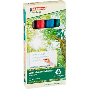 Edding 28 EcoLine Whiteboardmarker, Rundspitze, nachfüllbar, 4er-Set Edding 28 EcoLine Whiteboardmarker, Rundspitze, nachfüllbar, 4er-Set