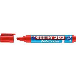edding 383 Flipchart-Marker, Keilspitze, rot, 10 Stück edding 383 Flipchart-Marker, Keilspitze, rot, 10 Stück