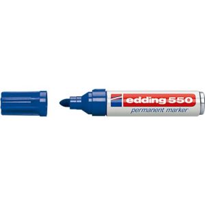 edding 550 Permanent Marker, Rundspitze 3-4 mm, blau, 10 Stück edding 550 Permanent Marker, Rundspitze 3-4 mm, blau, 10 Stück