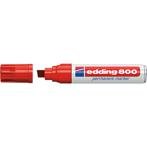 edding 800, m. Keilspitze, 4-12 mm, rot, 5 Stück