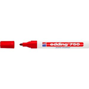 EDDING Lackmarker 750, 2-4 mm, rot, 10 Stück EDDING Lackmarker 750, 2-4 mm, rot, 10 Stück