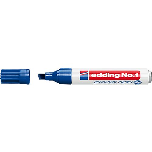 edding No.1 permanent Marker, 1 Stück blau