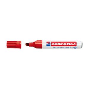 edding No.1 permanent Marker, 1 Stück, rot edding No.1 permanent Marker, 1 Stück, rot