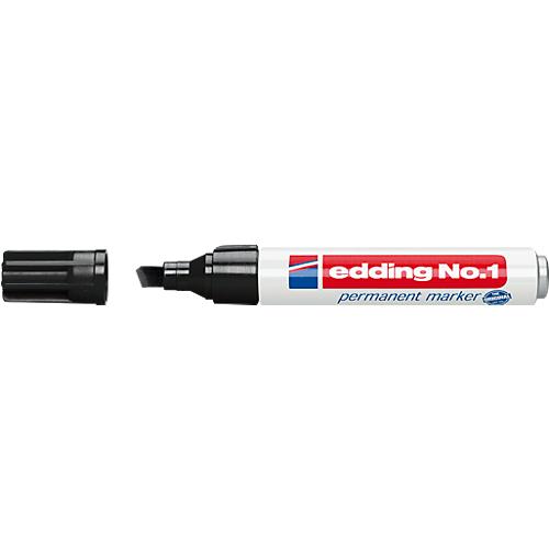 edding No.1 permanent Marker, 1 Stück, schwarz