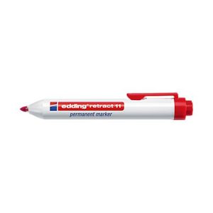 edding retract 11 Permanentmarker, ohne Kappe, mit Druckmechanik, 1 Stück, rot edding retract 11 Permanentmarker, ohne Kappe, mit Druckmechanik, 1 Stück, rot
