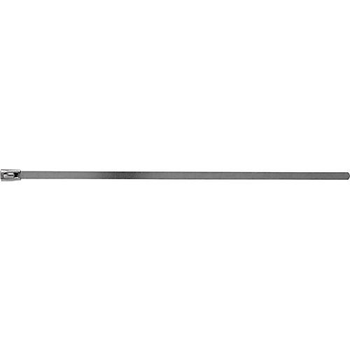 Edelstahl Kabelbinder VA, L 200 x B 4,6 mm, Kugelverschluss, AISI 316, antimagnetisch, korrosionsbeständig, 100 Stück