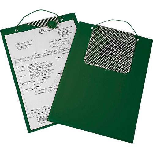 EICHNER Auftragstasche Magnetic, für DIN A4 Dokumente, Schlüsselfach, Magnetverschluss, Einreißschutz, grün, 10 Stück