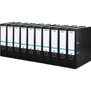 ELBA Ordner smart, DIN A4, Rückenbreite 80 mm, 10 Stück, schwarz ELBA Ordner smart, DIN A4, Rückenbreite 80 mm, 10 Stück, schwarz