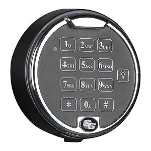 Elektronikschloss S&G Spartan 1006, für Tresor Serie Lyra & Möbeleinsatztresor Serie MT, 1 Manager- & 1 Benutzercode, 39 mm vorstehend, Ø 95 mm, schwarz Elektronikschloss S&G Spartan 1006, für Tresor Serie Lyra & Möbeleinsatztresor Serie MT, 1 Manager- & 1 Benutzercode, 39 mm vorstehend, Ø 95 mm, schwarz