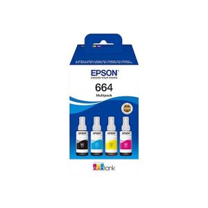 Epson EcoTank 664 – 4er-Pack – Schwarz, Gelb, Cyan, Magenta – original – Nachfülltinte Epson EcoTank 664 – 4er-Pack – Schwarz, Gelb, Cyan, Magenta – original – Nachfülltinte