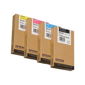 Epson T6124 – 220 ml – Gelb – Original – Tintenpatrone – für Stylus Pro 7400, Pro 7450, Pro 9400, Pro 9450