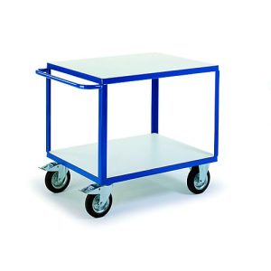ESD-Tischwagen mit 2 Ladeflächen, 1200 x 800 mm, Tragkraft 500 kg ESD-Tischwagen mit 2 Ladeflächen, 1200 x 800 mm, Tragkraft 500 kg